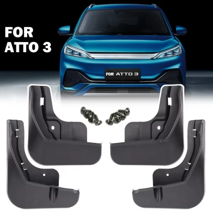 BYD ATTO 3 Mud Flaps 4Pcs Mudguards Front Rear Fender