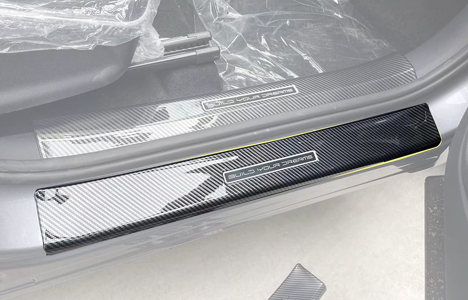 4 Pcs Car Door Sill Protector For BYD ATTO 3 Fiber Leather Tape Car Door Edge Guards - Image 9