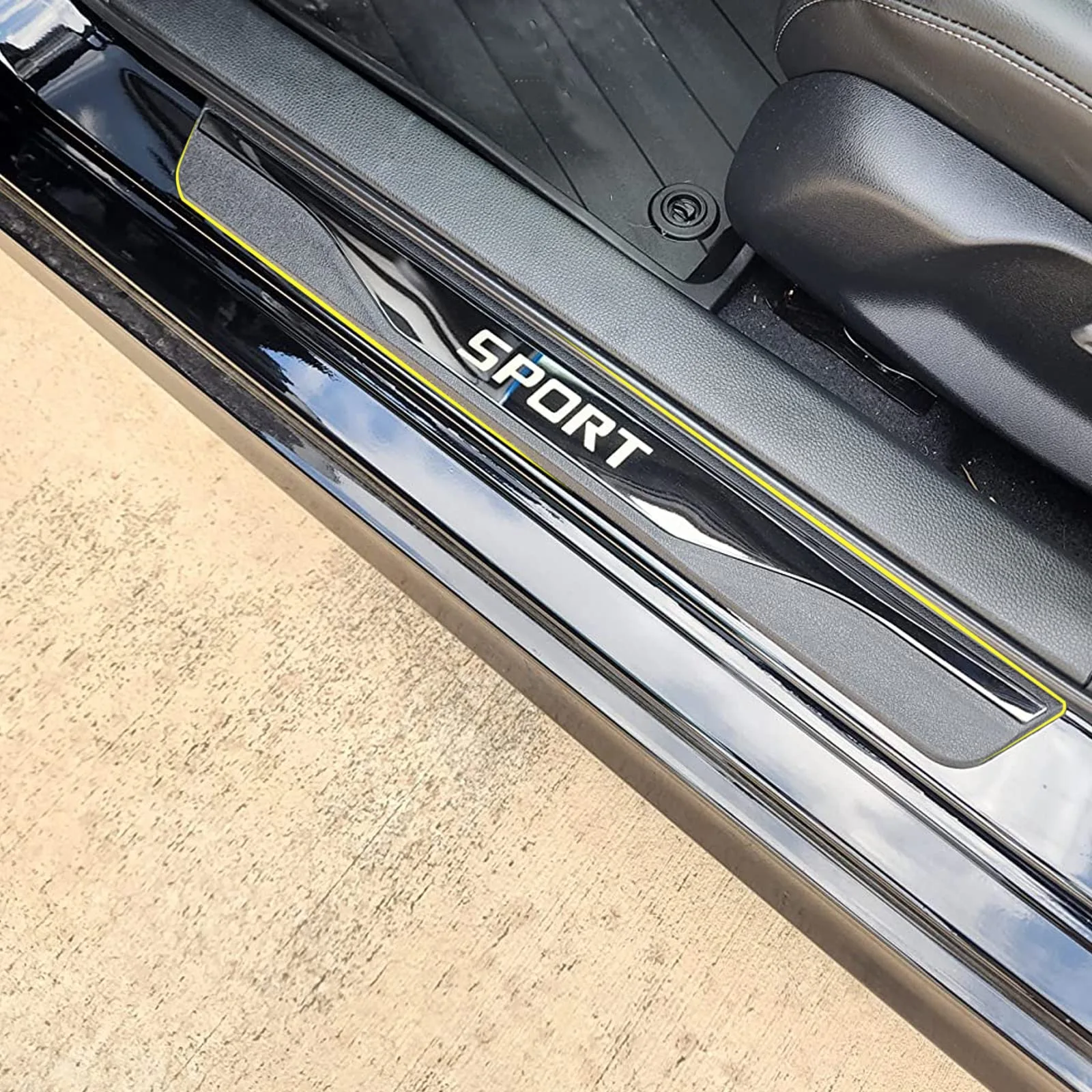 4 Pcs Car Door Sill Protector For BYD ATTO 3 Fiber Leather Tape Car Door Edge Guards - Image 4