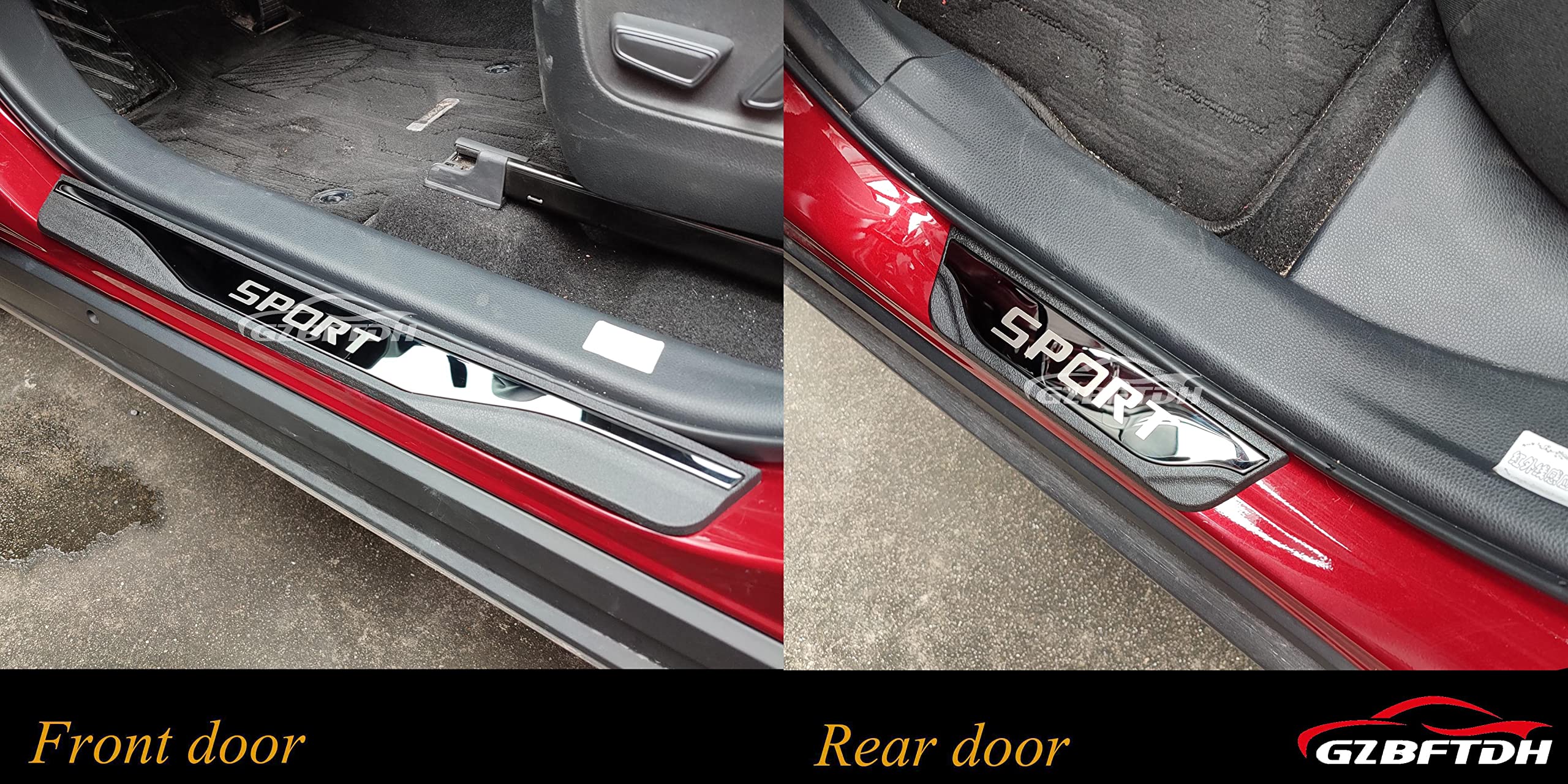 4 Pcs Car Door Sill Protector For BYD ATTO 3 Fiber Leather Tape Car Door Edge Guards - Image 7