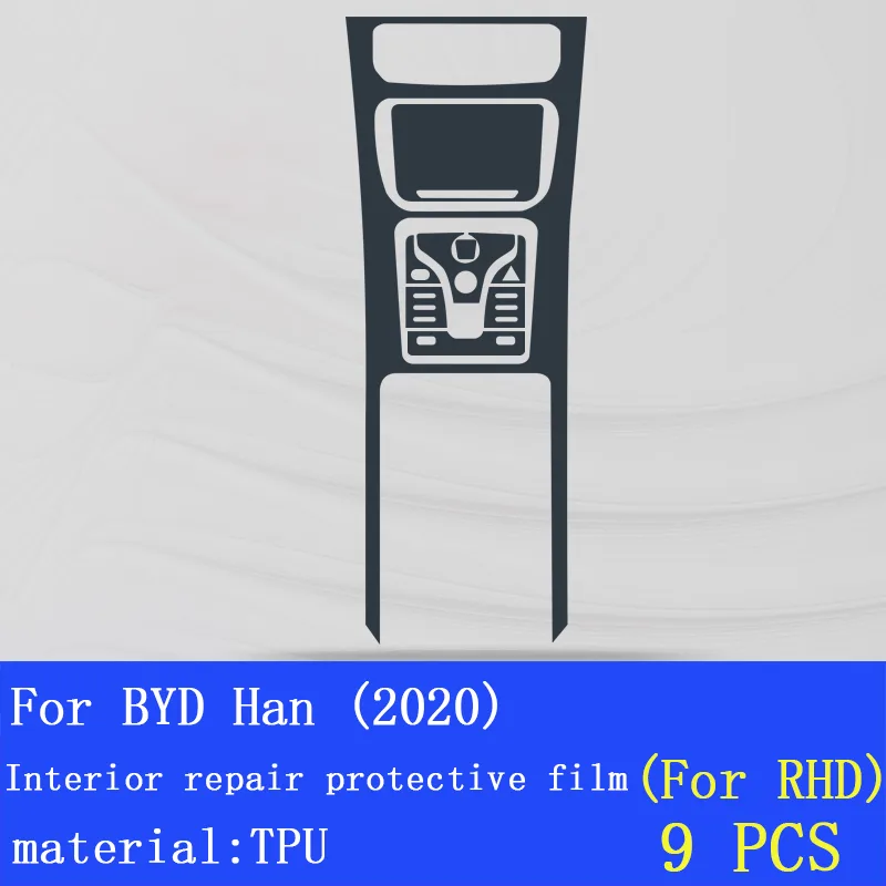 Car Tempered Glass Film For Byd Han Center Control Touchscreen Navigation Screen Protector Accessories Decoration - Image 10