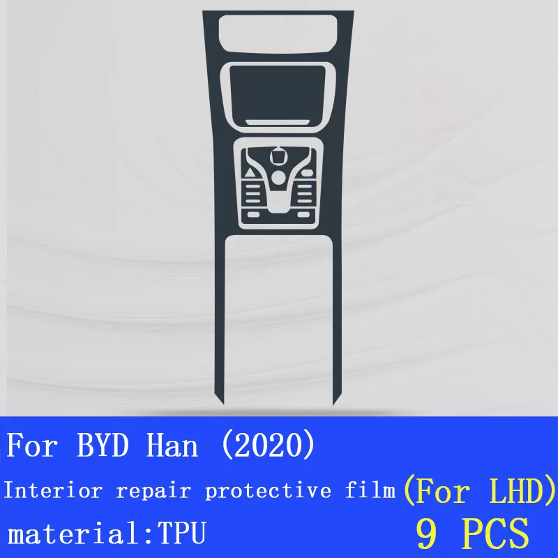 Car Tempered Glass Film For Byd Han Center Control Touchscreen Navigation Screen Protector Accessories Decoration - Image 9