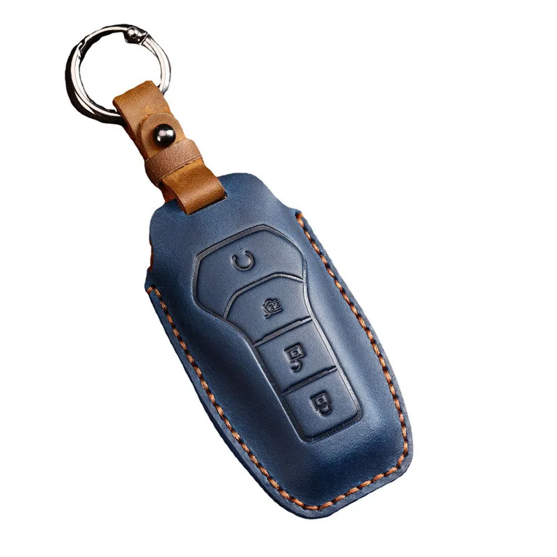 Luxury Leather Car Key Case Key Fob Shell For BYD Atto3, All Models - Image 6