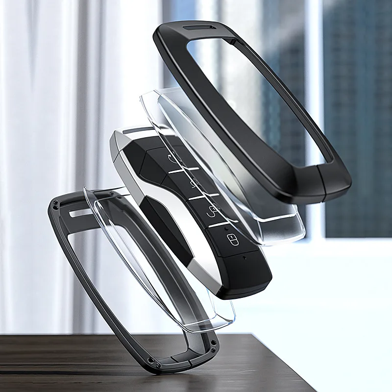 BYD Car Interior Aluminum Alloy Car Key Case for 2021 HAN TANG SONG YUAN ATTO - Image 3