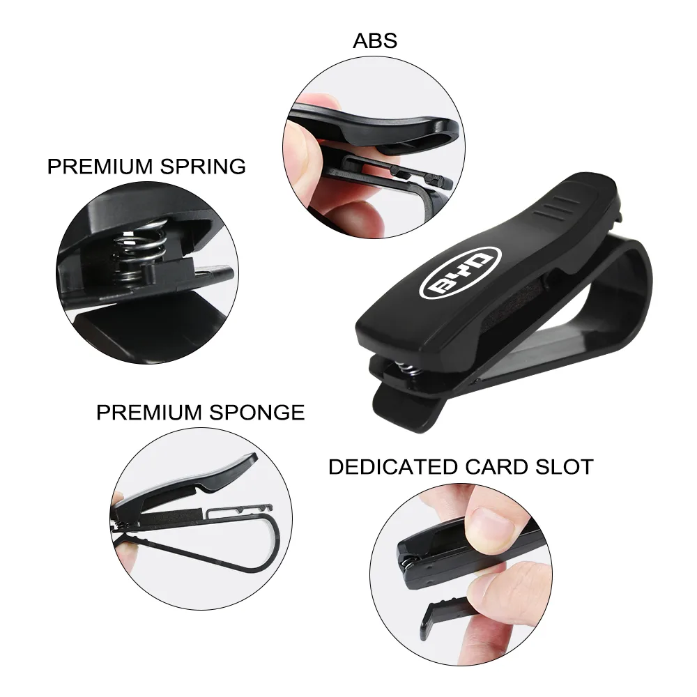 Car Sunglass Clip Holder Organizer For BYD All Model - Image 4
