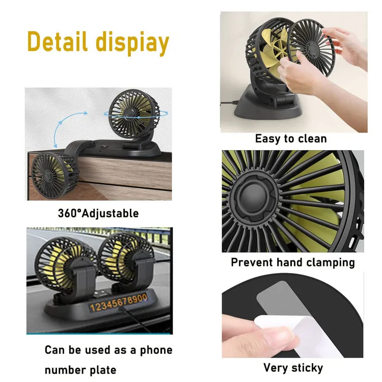 Automobile Vehicle Fan for Car Truck Van SUV RV Boat - Image 5