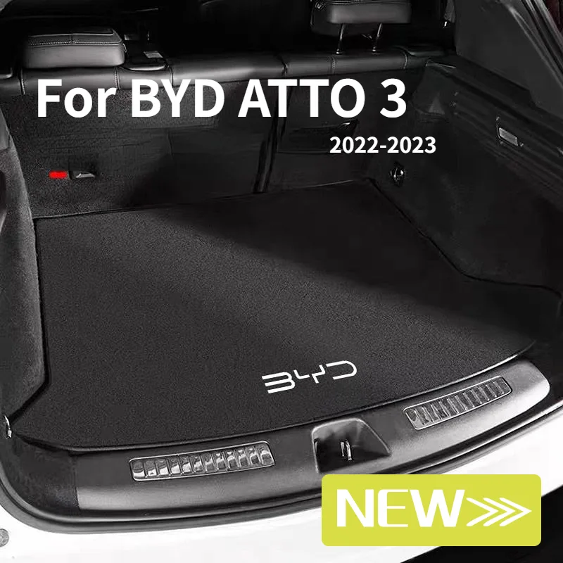 BYD Atto 3 Heavy Duty Automotive Rubber Trunk Floor Mat Cargo Liner - Image 6