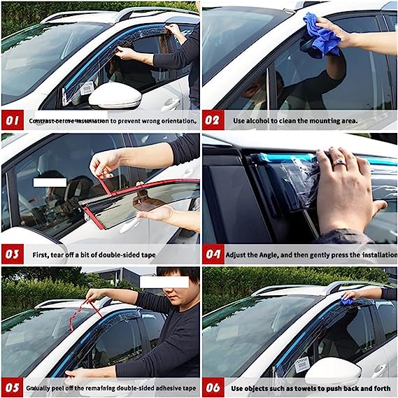 BYD ATTO 3 Window Visor Weather Shield Side Window Deflector - Image 6