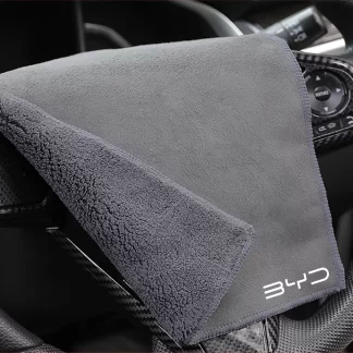 Microfiber Cleaning Cloth Grey Car Washing cloth and Applicator for BYD All Model