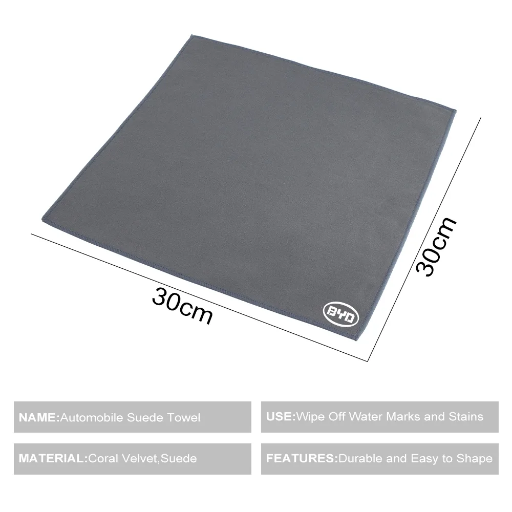 Microfiber Cleaning Cloth Grey Car Washing cloth and Applicator for BYD All Model - Image 5