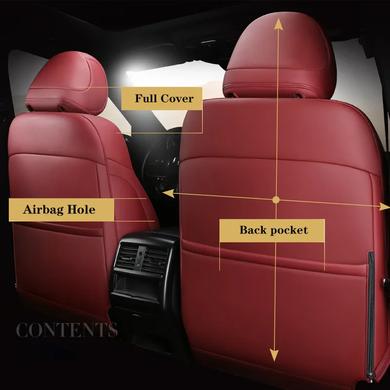 Car Seat Cover Specific Customize Full Covered With Front And Rear Full Set Compatible For BYD ATTO 3 - Image 6