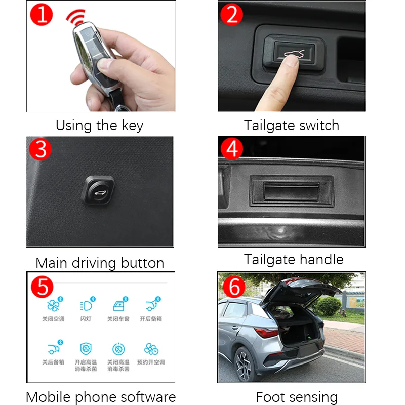 Car Electric Tail Gate Lift Compatible Door Control Tailgate Automatic Trunk Opener for BYD ATTO3 - Image 6