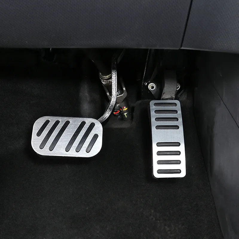 Gas Brake Pedal Cover Set Accelerator Pedal Cover Brake Pedal Foot Pedals Pads Compatible with BYD Atto 3 - Image 4