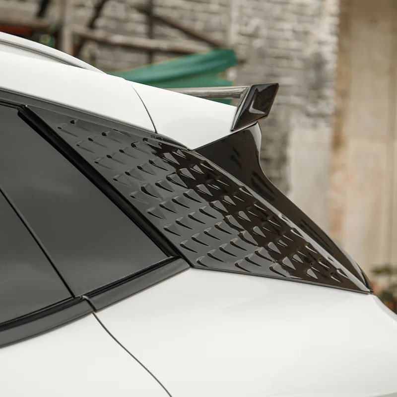 2pcs Rear Wing Side Window Triangle Trim Cover Trim ABS Bright black Atto3 Accessories for BYD Atto 3 - Image 3