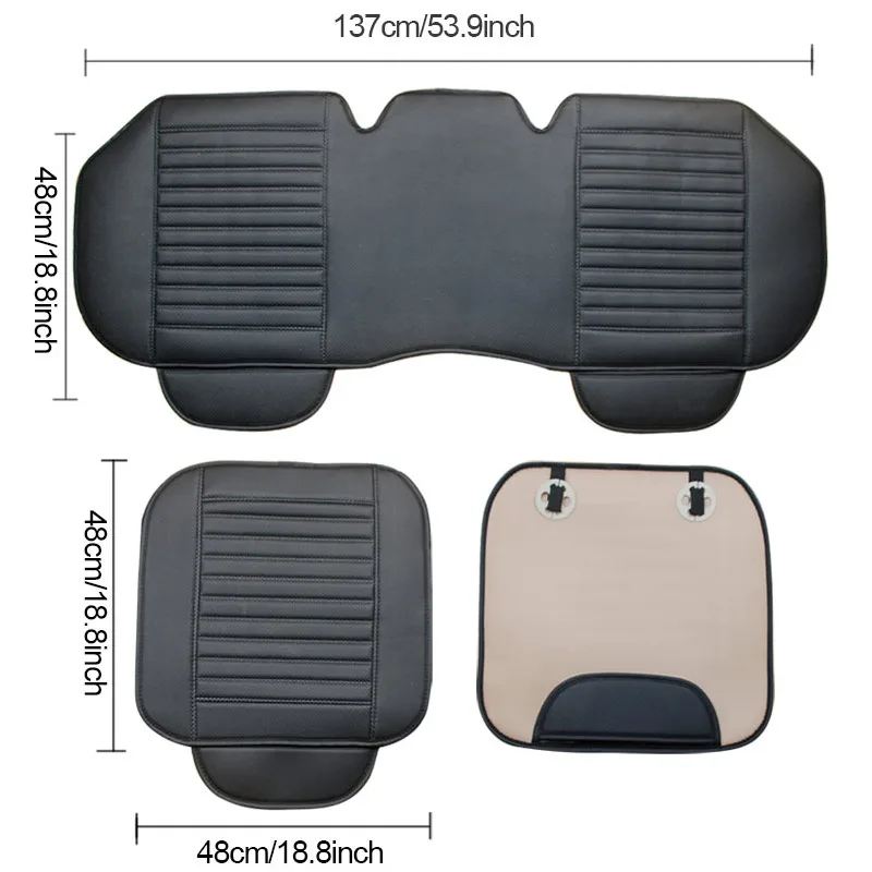 3 piece Car Seat Cover Front Bottom Seat Cushion Cover & Back Seat Covers Cushion For BYD Atto 3 2022 2023 Song PLUSDM-i Qin Tang EV F3 E6 - Image 7