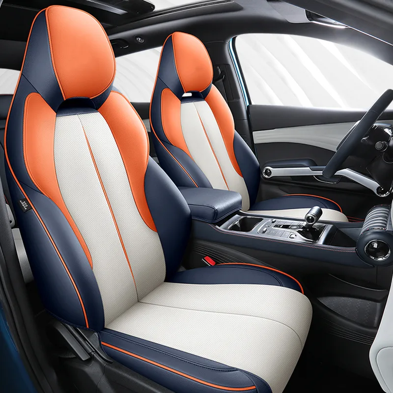Car Seat Cover Full Set, Bucket Seat Covers for 5 Seats, Nappa Leather Seat Covers for BYD Yuan Plus Atto 3 EV 2022 - Image 6