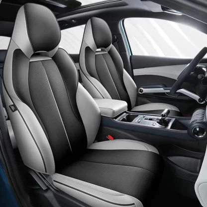 Car Seat Cover Full Set, Bucket Seat Covers for 5 Seats, Nappa Leather Seat Covers for BYD Yuan Plus Atto 3 EV 2022