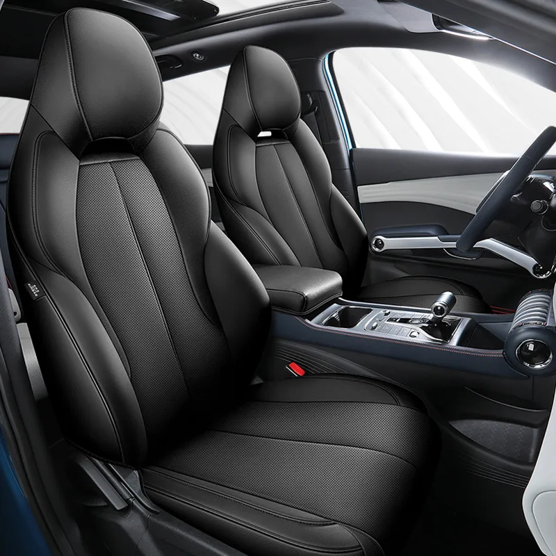 Car Seat Cover Full Set, Bucket Seat Covers for 5 Seats, Nappa Leather Seat Covers for BYD Yuan Plus Atto 3 EV 2022 - Image 2