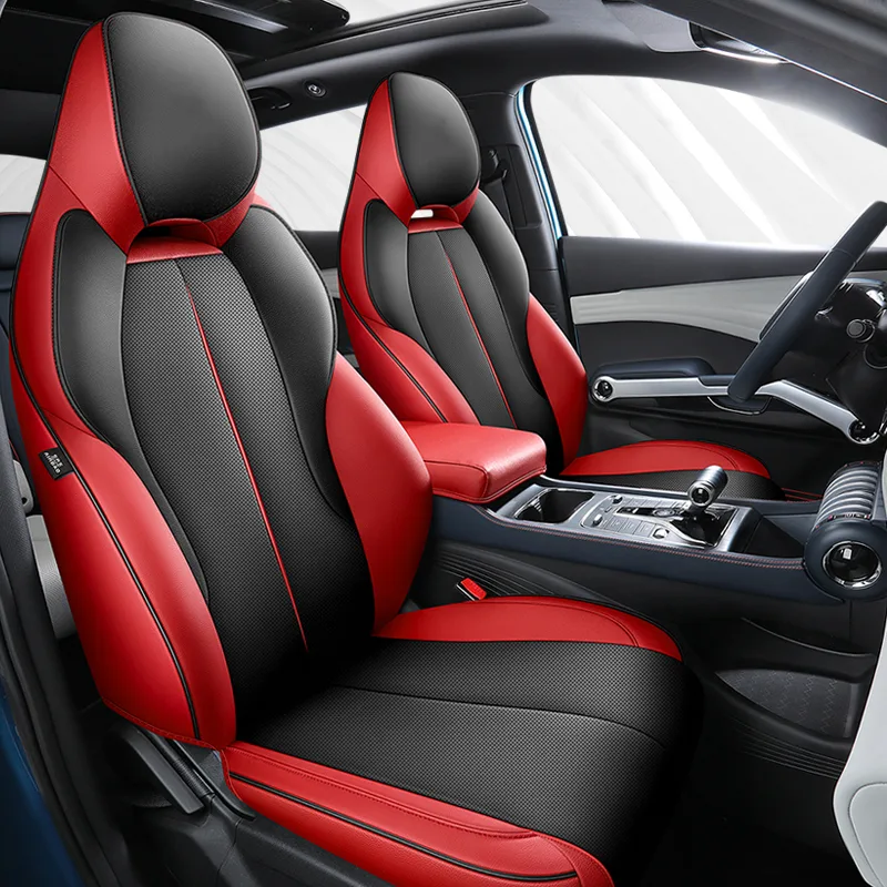 Car Seat Cover Full Set, Bucket Seat Covers for 5 Seats, Nappa Leather Seat Covers for BYD Yuan Plus Atto 3 EV 2022 - Image 5