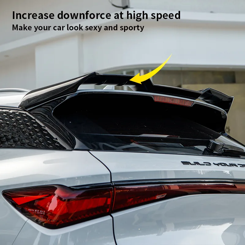 Car Trunk Spoiler Wing Compatible with BYD ATTO 3 GT Wing Rear Trunk Spoiler Gloss Black - Image 3
