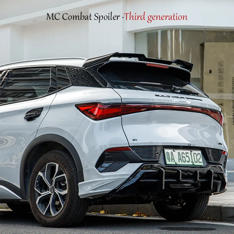 Car Trunk Spoiler Wing Compatible with BYD ATTO 3 GT Wing Rear Trunk Spoiler Gloss Black - Image 2