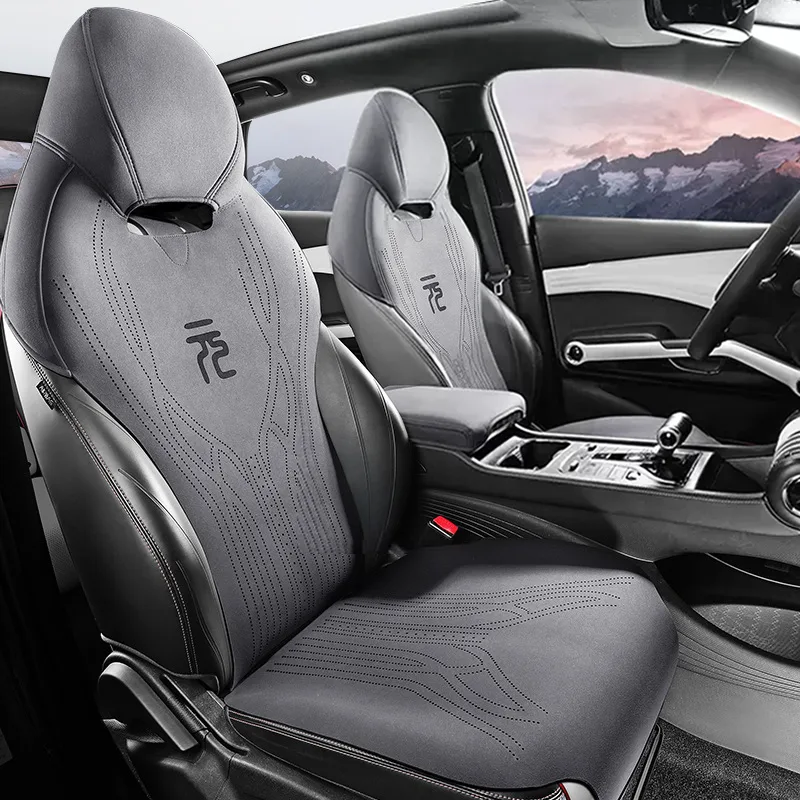 Breathable Suede Car Seat Cover Car Seat Cushion Full Sets for BYD Atto3 - Image 4
