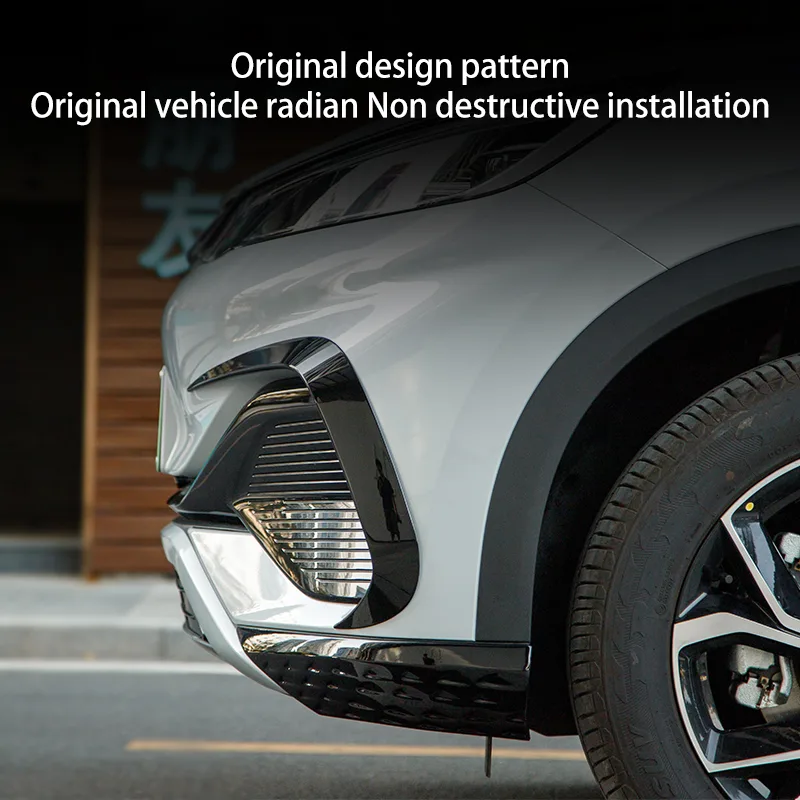 4Pcs Car Corner Protecor ABS Strip Stickers for BYD Atto 3 2022 Car Front Rear Bumper Strip Lip - Image 3