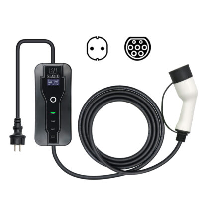 Portable EV Charger, 5M Wallbox 16A 3.6KW Adjustable Current Charger