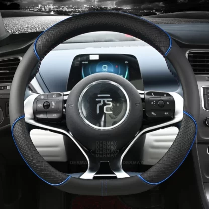 BYD Atto3 Dolphin Steering Wheel Covers Microfiber Leather Sport D Shape Car Steering Wheel Cover BYD Accessories – Bild 4