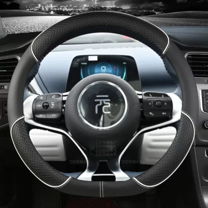 BYD Atto3 Dolphin Steering Wheel Covers Microfiber Leather Sport D Shape Car Steering Wheel Cover BYD Accessories – Bild 2