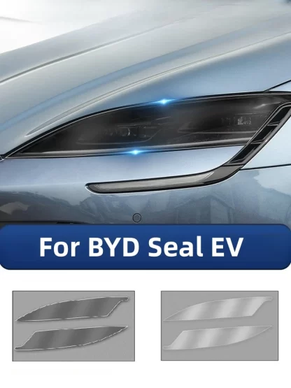 BYD Seal EV Smoken Headlight Film TPU Anti-Scratch Front Light Protective Film