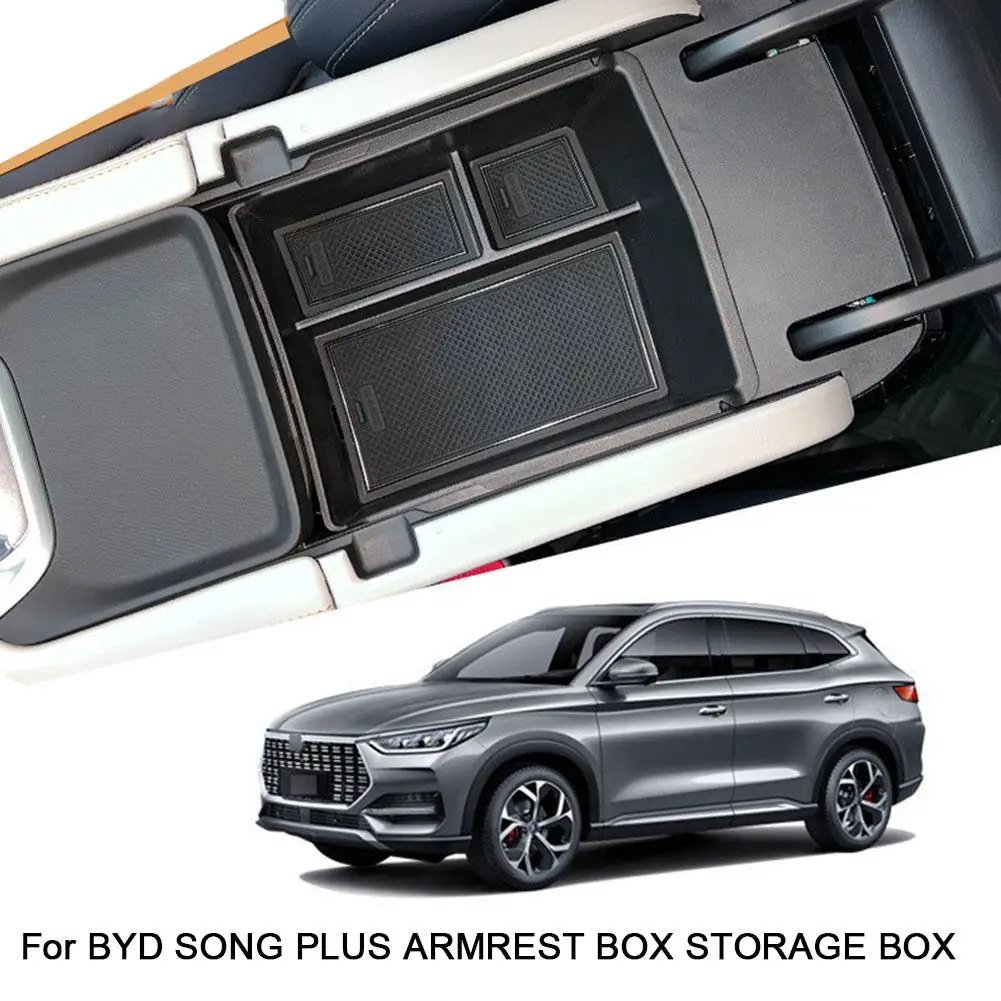 Car Central Armrest Storage Box For BYD Song Plus/dmi/ev