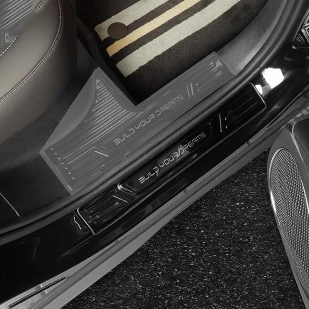 Car Door Sill Scuff Plate Welcome Pedal