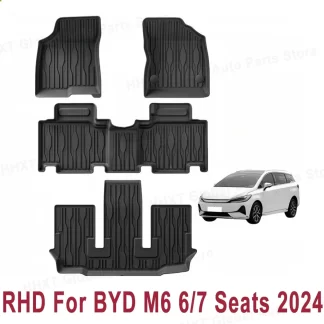 RHD Car Floor Mats For BYD M6 2024