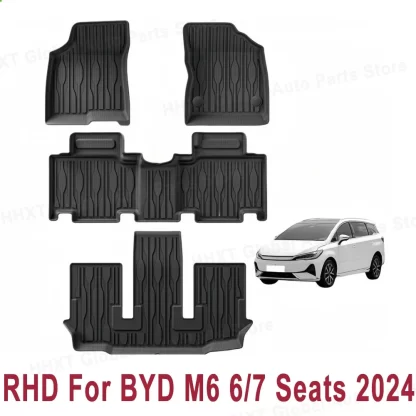 RHD Car Floor Mats For BYD M6 2024