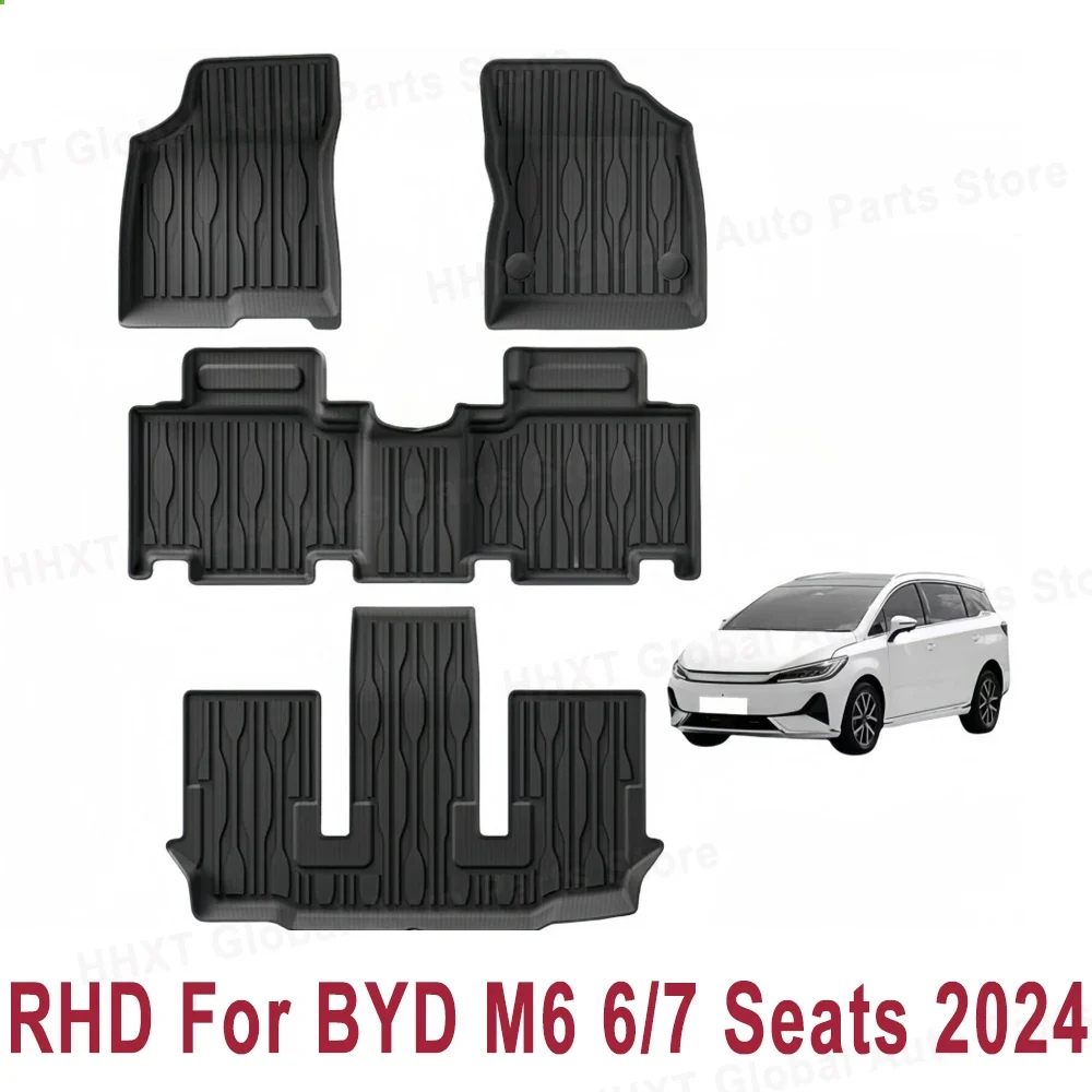 RHD Car Floor Mats For BYD M6 2024